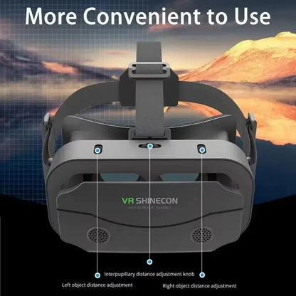 3D Virtual Reality VR Glasses Headset Devices Helmet Lenses Goggles Smart for Smartphones Phone Cell Mobile Game Viar Viewer Set