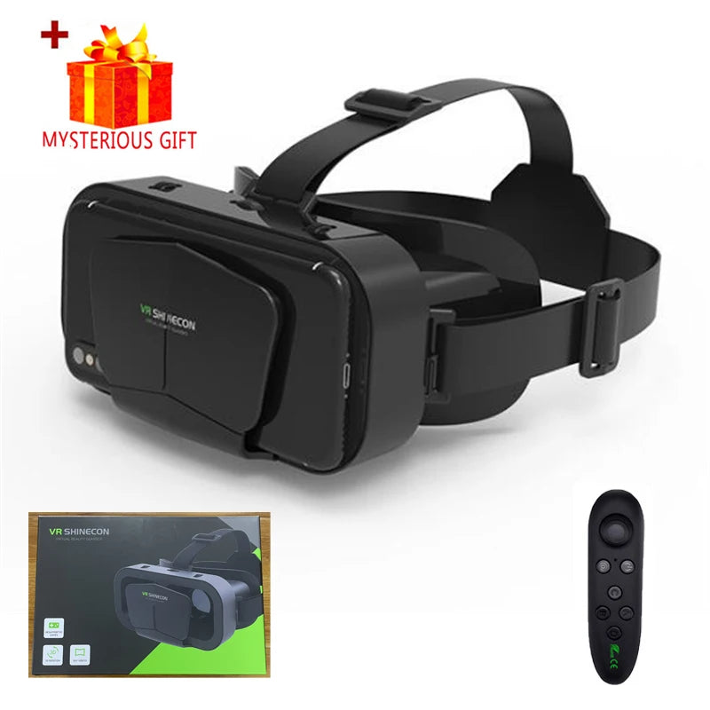 3D Virtual Reality VR Glasses Headset Devices Helmet Lenses Goggles Smart for Smartphones Phone Cell Mobile Game Viar Viewer Set